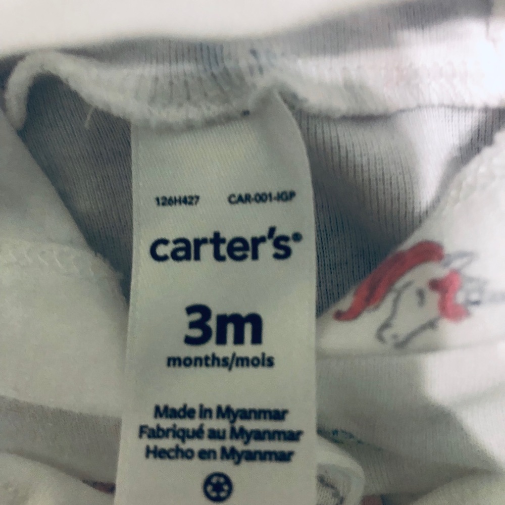 Carter’s Zip-Up Girl’s Jacket hoodie Infant EUC 3M - Picture 5 of 5